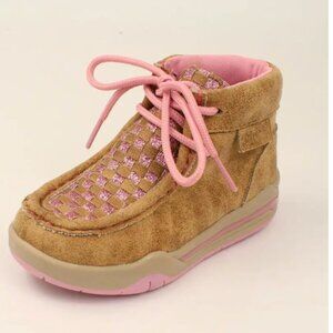 Toddler and Children's Lauren Lighted Lace up Casual Shoe by Twister size 5